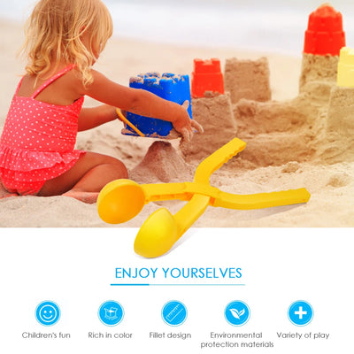 3D Large Round Snowball Maker Clip Winter Snowball Fight Children Beach Play Toy