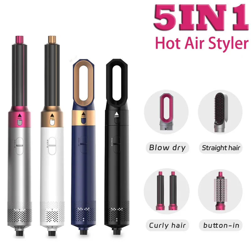 5 In 1 Hair Dryer Hot Air Comb For Styling - Smarsty