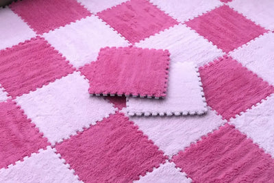 Soft Plush Children's Mat Baby Play Mat Baby Toys Eva Foam Puzzle Carpet In Children's Room Keep Warm Playmat 30*30*1CM by Smarsty