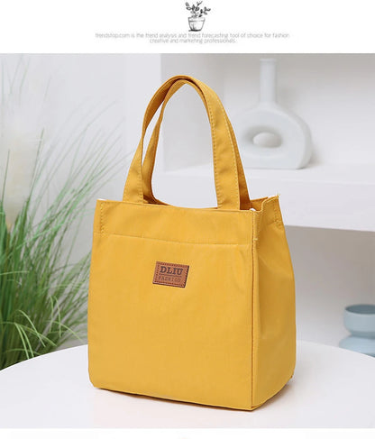 Large Insulated Lunch Bag With Aluminum Foil Top Handle - Smarsty