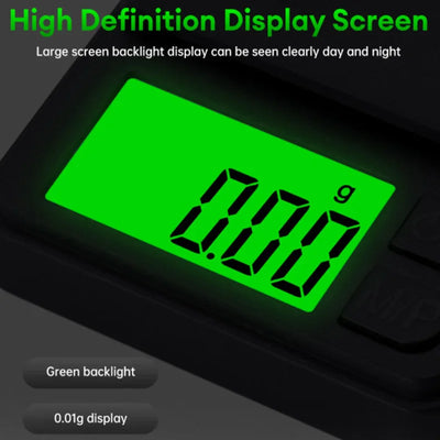 Precision Pocket Scale 1000g X 0.1g - Digital Gram, Food, Jewelry, Ounces/Grains Scale with Backlit LCD - Mini Scale for Travel - Smarsty