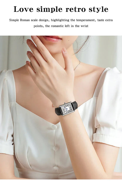 Luxury Waterproof Couple Watch with Leather Strap - Smarsty