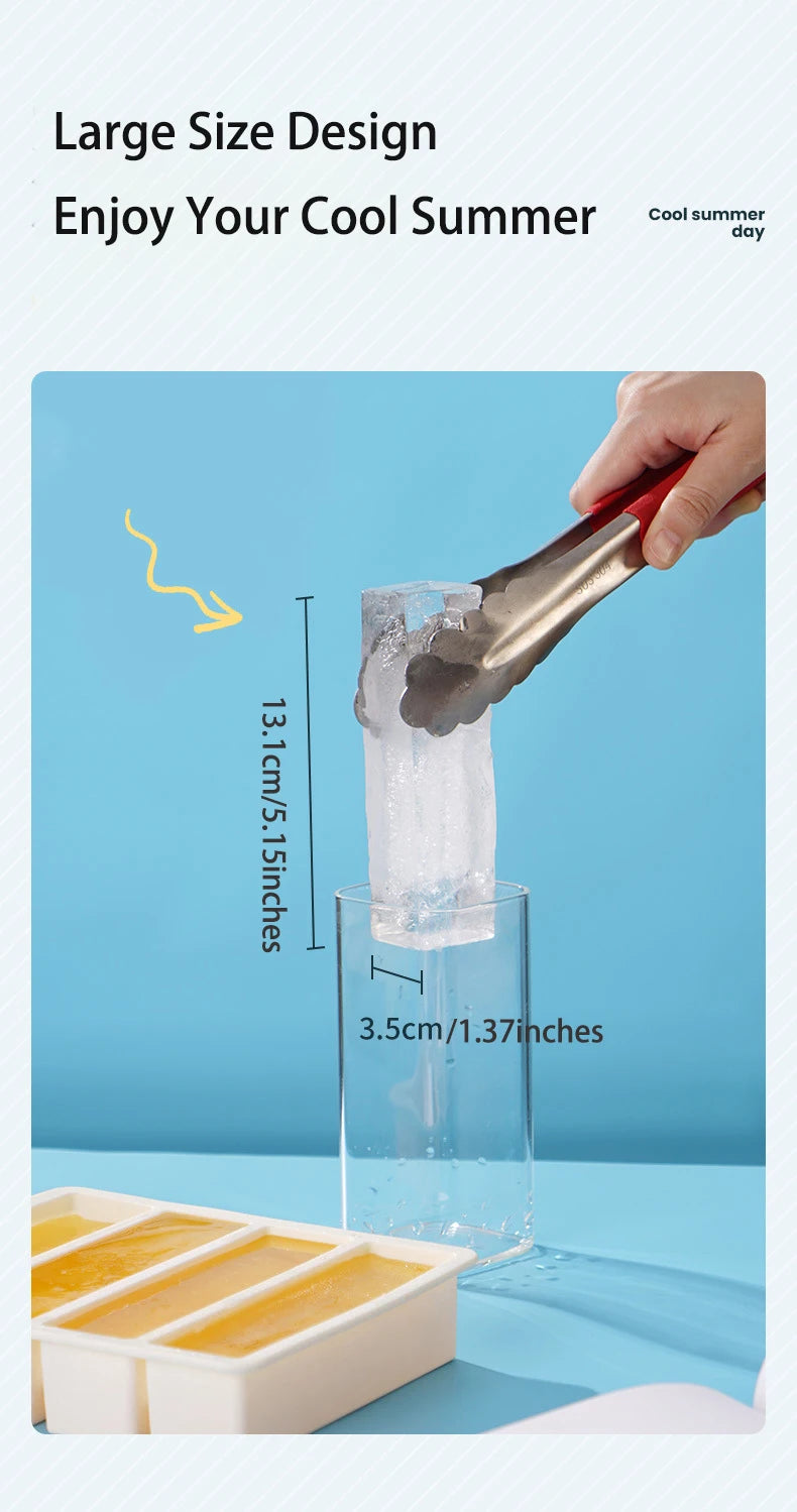 Giant Silicone Ice Cube Tray for Easy Release - Smarsty