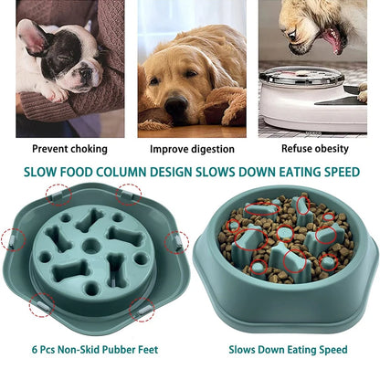Slow Feeder Dog Bowl for Healthy Eating - Smarsty