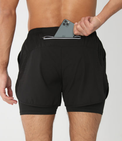 Gym Shorts Men Running Shorts with Liner Pockets Towel Loop Quick Dry Lightweight Workout Men's Breathable Athletic Sport Shorts - Smarsty