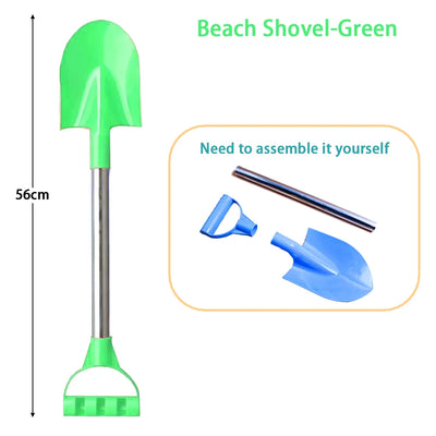 Children Beach Shovel 56cm Stainless Steel Pointed Shovel Toy Sand Snow Thickened Play House Beach Shovel Outdoor Toys Kids Gift by Smarsty