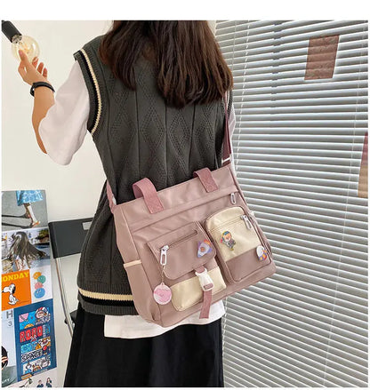Waterproof Nylon Shoulder Bag For Women Crossbody Tote - Smarsty