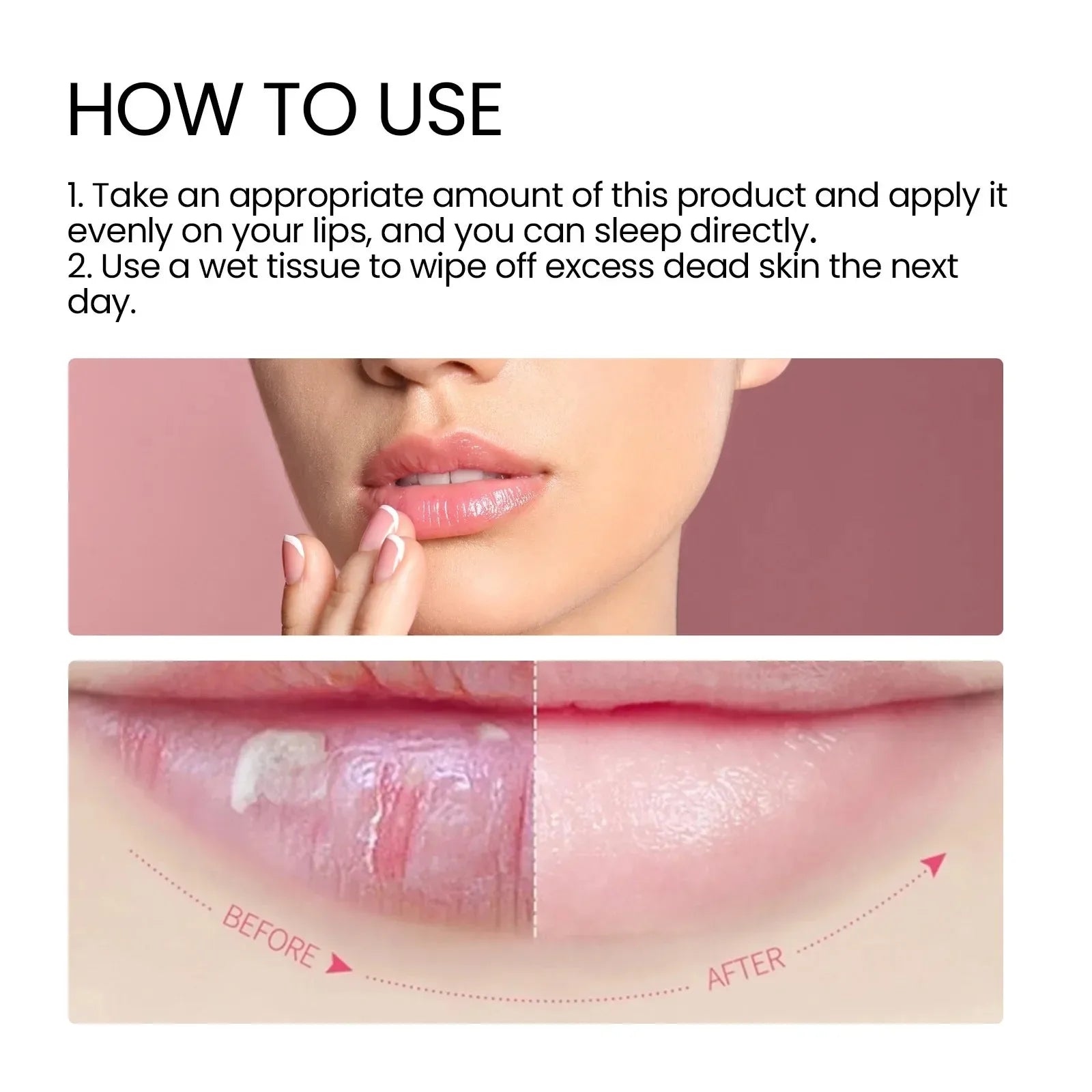 Moisturizing Lip Mask for Nighttime Care - Smarsty