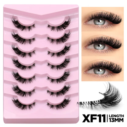 GROINNEYA Soft Natural Cat Eye Faux Mink Lashes - Smarsty