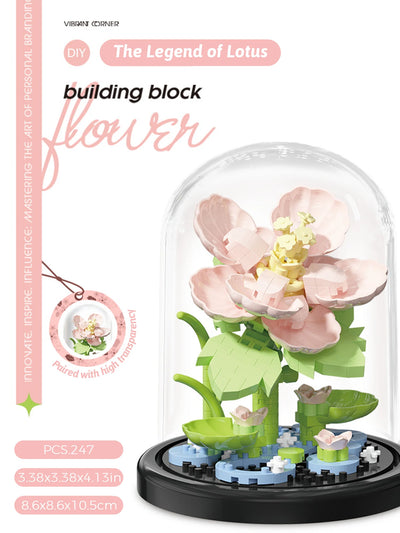 Micro particle building block bouquet handmade gift, children's puzzle toy handmade DIY sunflower desktop decoration ornament - Smarsty
