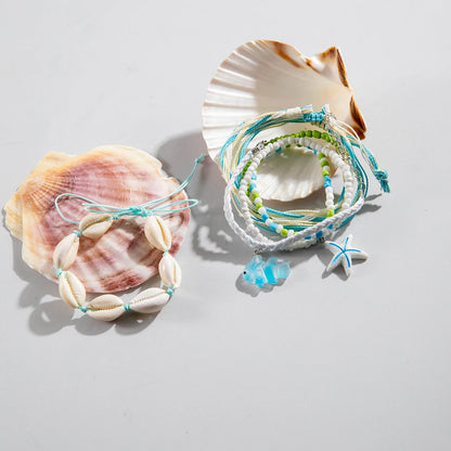 Bohemian Shell Beaded Bracelet Set for Women - Smarsty