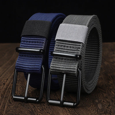 Unisex Canvas Belt Durable Outdoor Sports Pin Buckle - Smarsty