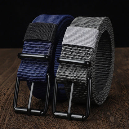 Unisex Canvas Belt Durable Outdoor Sports Pin Buckle - Smarsty