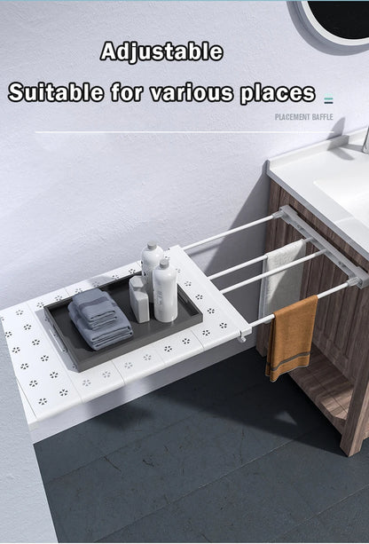 Adjustable Closet Organizer Storage Shelf Wall Mounted Kitchen Rack Space Saving Wardrobe Decorative Shelves Cabinet Holder by Smarsty