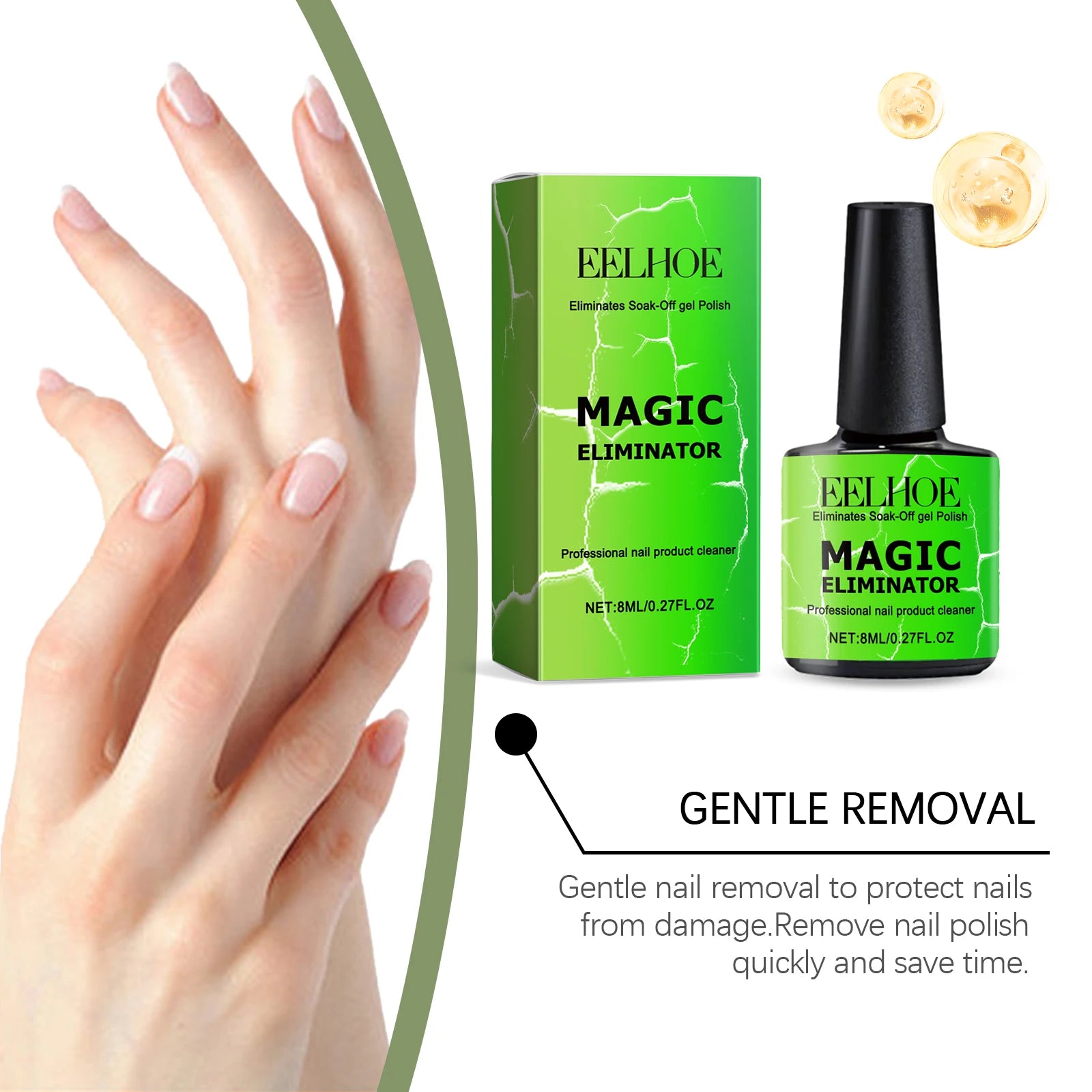 Magic Nail Polish Remover Gel Gentle Moisturizing Formula - Smarsty