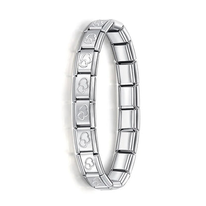 Hapiship Women's Italian Stainless Steel Charm Bracelet - Smarsty
