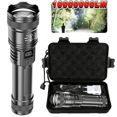 2000LM Ultra Bright P50 LED Flashlight Tactical EDC Emergency Spotlight Telescopic ZoomHandheld Torch  w/ 14500/18650 Battery - Smarsty