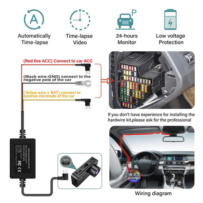 4Channel WiFi Dash Cam Night Vision With Loop Recording - Smarsty