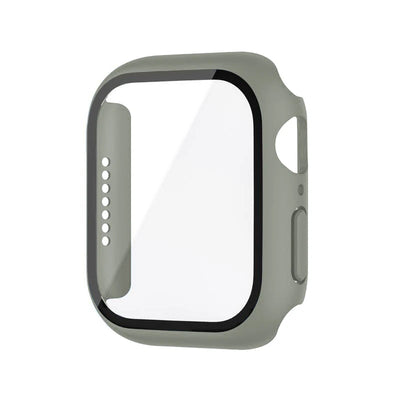 Tempered Glass+Case For Apple Watch 38mm 40mm 41mm 42mm 44mm 45mm 46mm Screen Protector Protective Cover iWatch 10 8 7 9 6 SE 5 - Smarsty