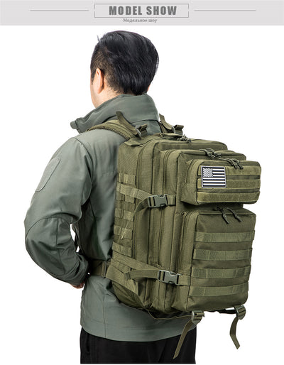 45L Tactical Backpack For Men Molle 3 day survival Backpack Hunting Camping Hiking GYM Rucksack Survival Bug Out Bag - Smarsty
