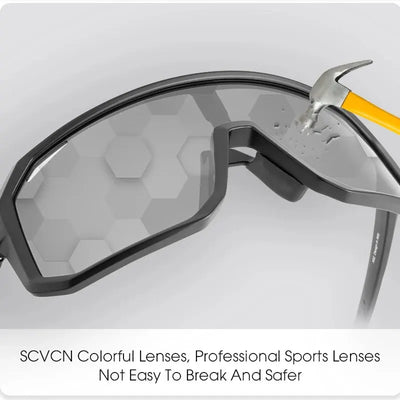 Cycling Glasses Photochromic Sunglasses Men Women Mountain Bike Road Eyewear New Bicycle Riding Outdoor Sports Hiking Goggles - Smarsty