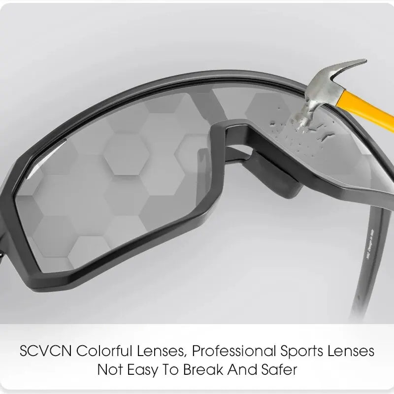 Cycling Glasses Photochromic Sunglasses Men Women Mountain Bike Road Eyewear New Bicycle Riding Outdoor Sports Hiking Goggles - Smarsty