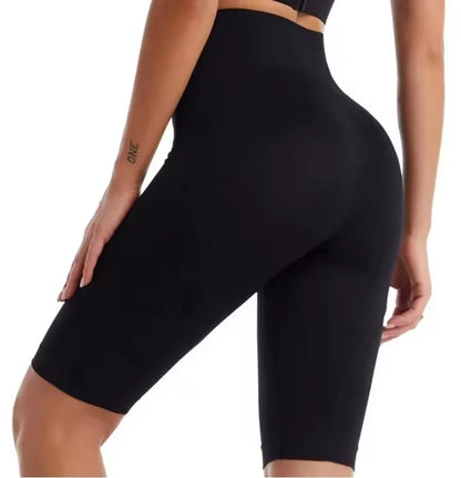 High Waist Sports Biker Shorts Women Naked Feeling Workout Push Up Leggings Tummy Control Yoga Running Fitness Gym Slim Pants - Smarsty