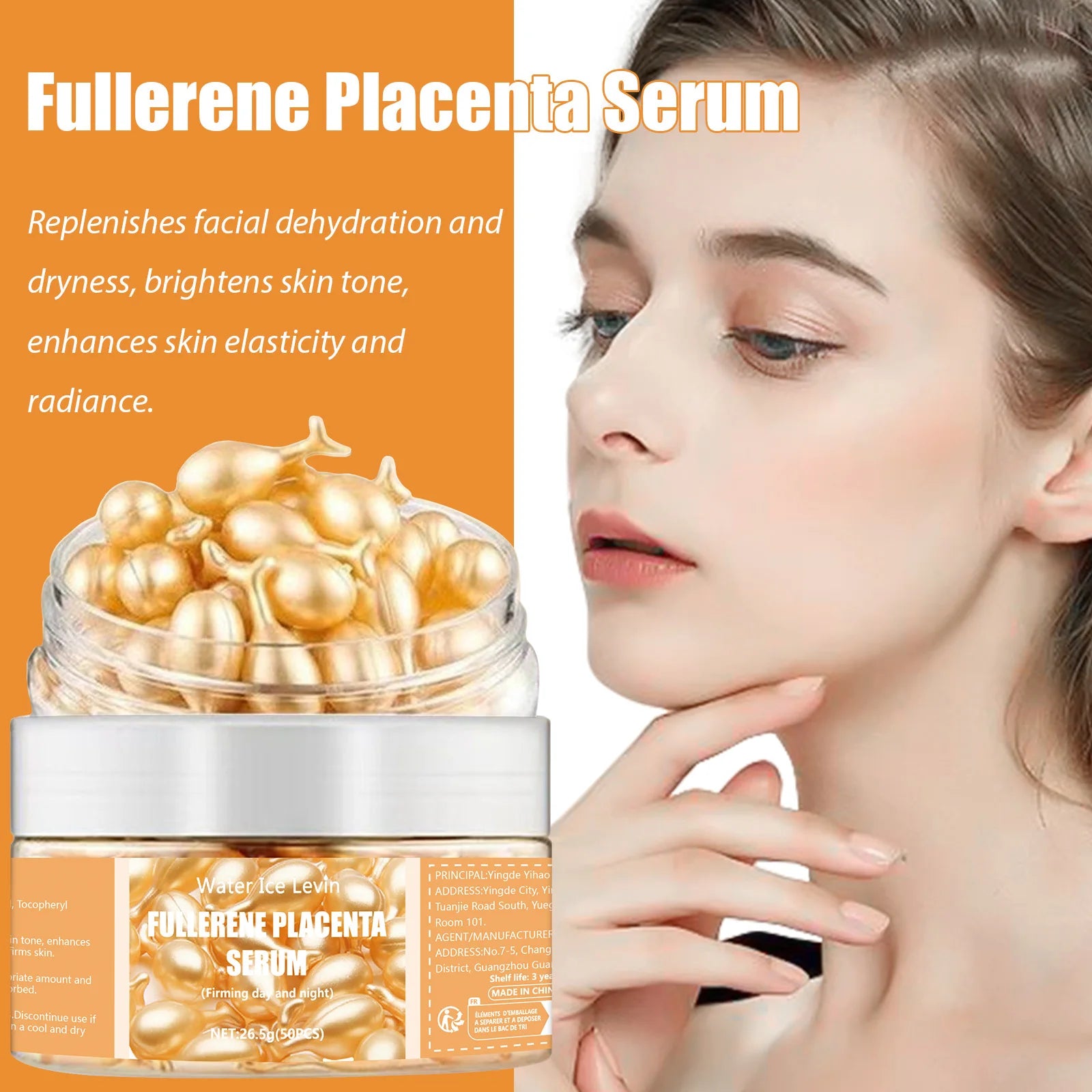 50Pcs Collagen Face Care Capsules Serum Spot Acne Wrinkle Remover Firming Whitening Hyaluronic Acid Essence Skin Care New style - Smarsty