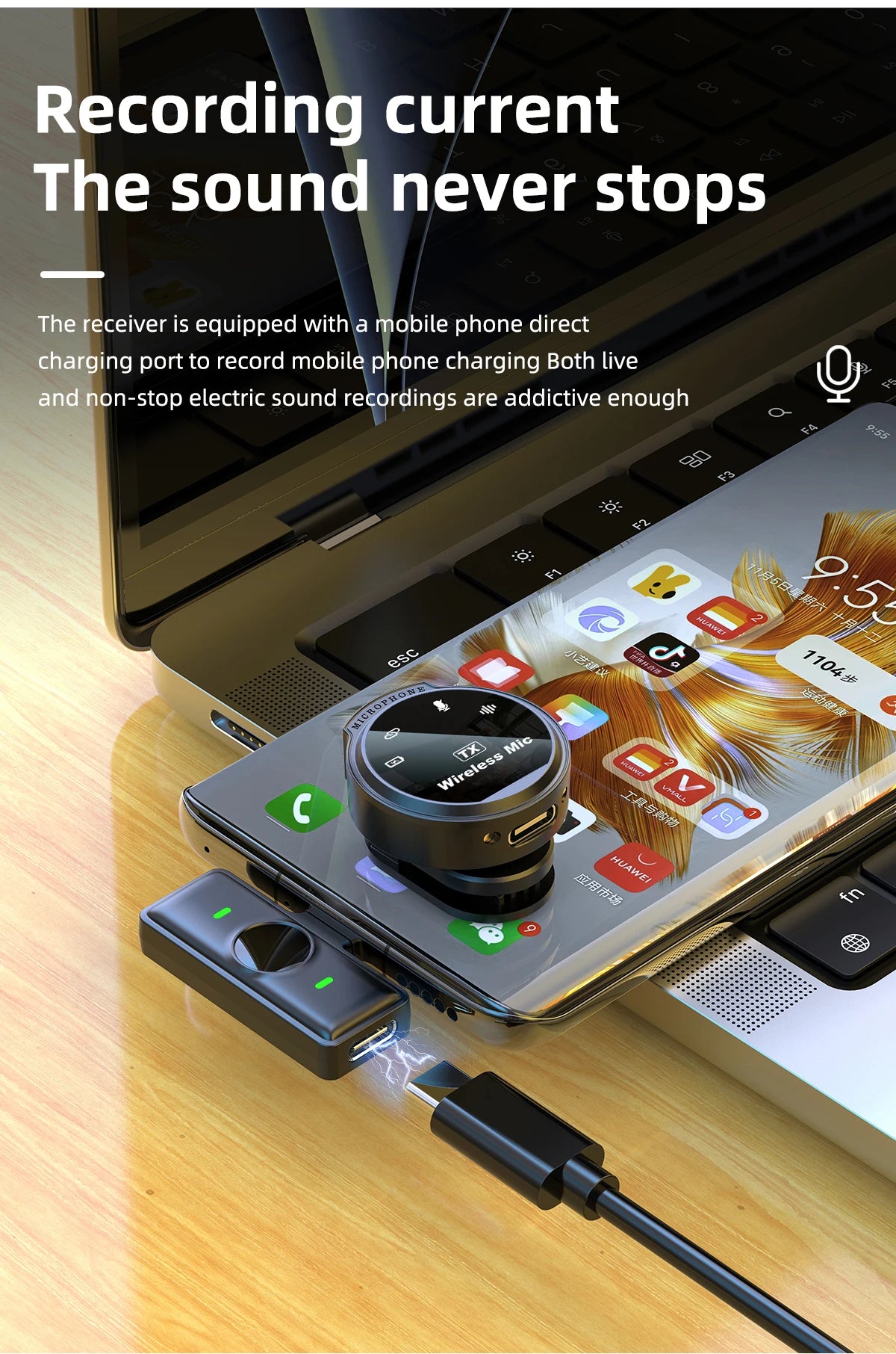 Xiaomi Wireless Lavalier Microphone for Mobile Live Recording - Smarsty