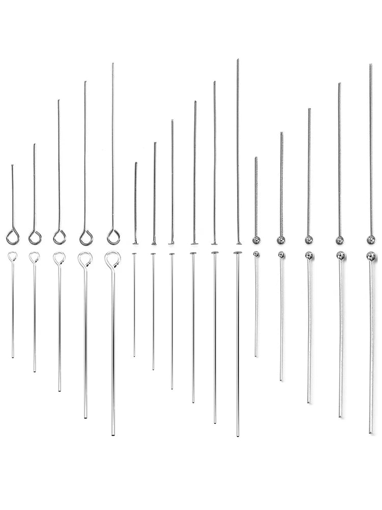 100Pcs Stainless Steel Flat Head Pins for Jewelry Making - Smarsty