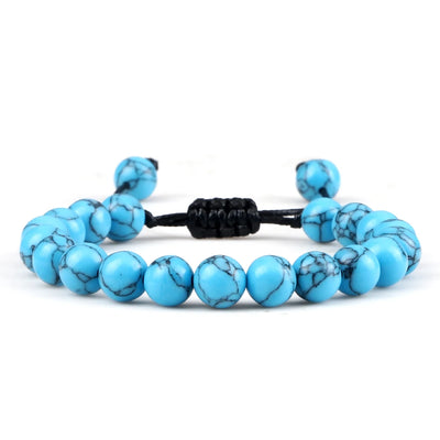 Adjustable 8mm Tiger Eye Beads Bracelet for Yoga Healing - Smarsty