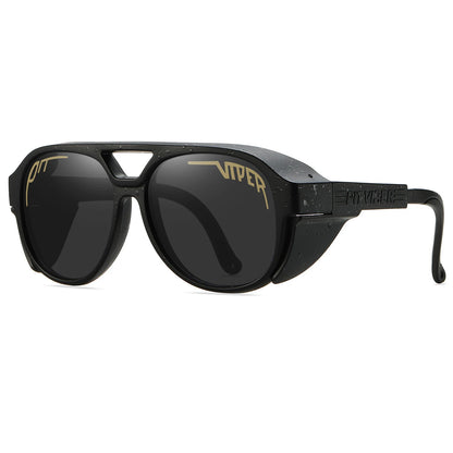 Steampunk Pit Viper Cycling Glasses Adult UV400 Men Women Sunglasses Designer Steam Punk Eyewear Vintage Retro Sun Goggles
