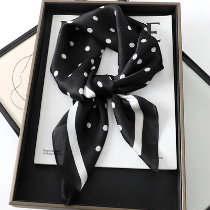 Silk Square Scarf for Women Summer Head Wrap - Smarsty