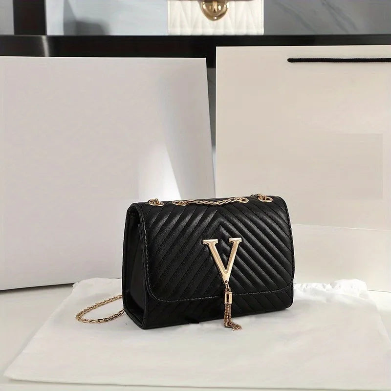 Embroidered Crossbody Bag With Sequins And Tassel Party - Smarsty