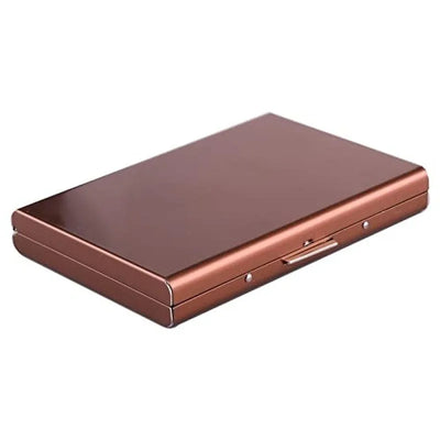 Antitheft ANTI Rfid Blocking ID Bank Credit Card Holder Wallets Men Slim Thin Aluminum Box Metal Mini Minimalist Cardholder Case - Smarsty