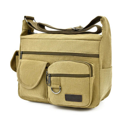 Premium Canvas Crossbody Bag For Men Luxury Messenger - Smarsty