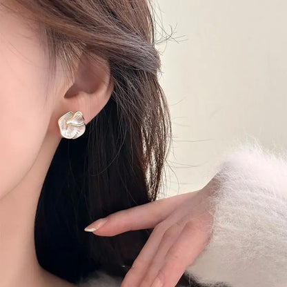 Delicate Camellia Stud Earrings For Women Floral Gift - Smarsty