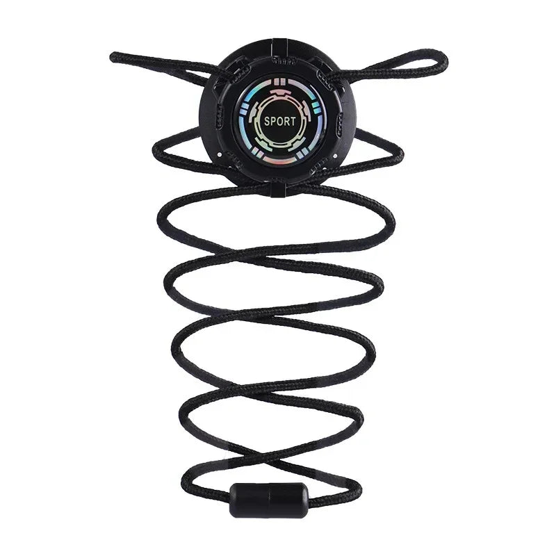easy installation Automatic Shoelaces Without ties Black white Swivel Buckle Laces Thick Rope Sneakers Shoelace Shoe Accessories - Smarsty