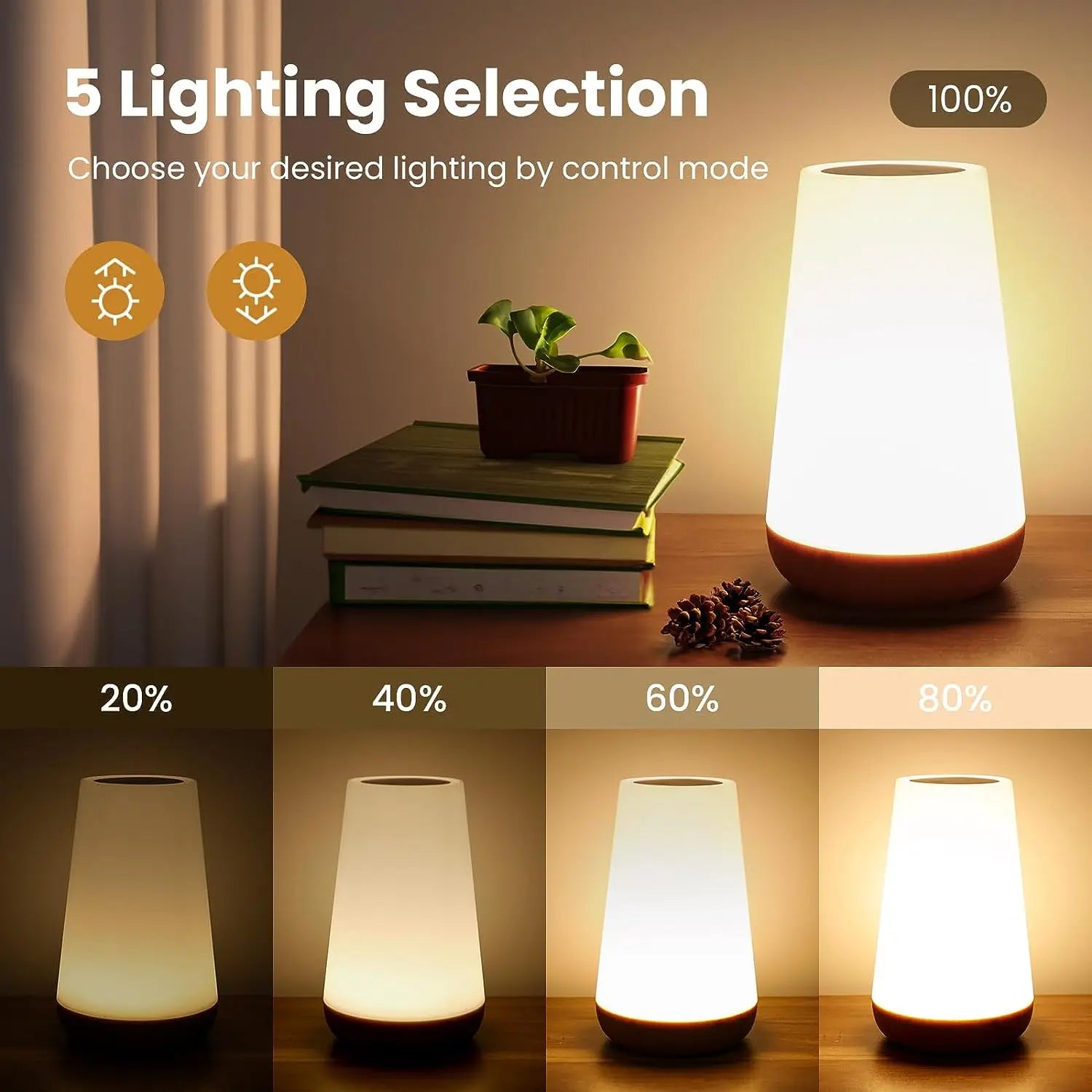 Color Changing Dimmable Night Light with Remote Control - Smarsty