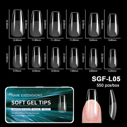 Luxury Soft Gel False Nail Tips for Elegant Manicure - Smarsty