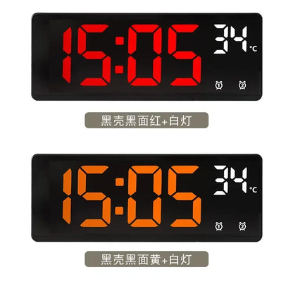 Voice Control LED Alarm Clock with Temperature Display - Smarsty