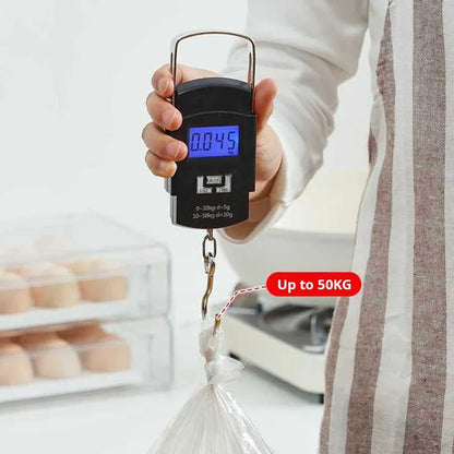 Portable 50kg Luggage Scale with LCD Display - Smarsty