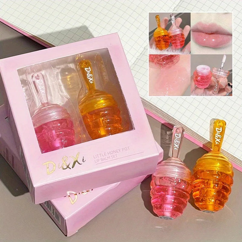 Small Honeypot Lip Oil for Moisturizing Soft Lips - Smarsty