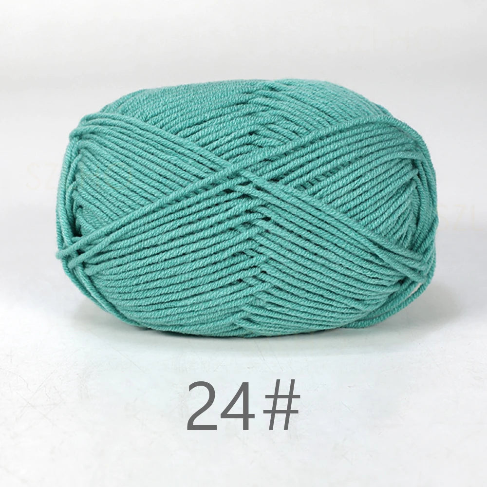 Soft Milk Cotton Yarn for Hand Knitting Projects - Smarsty