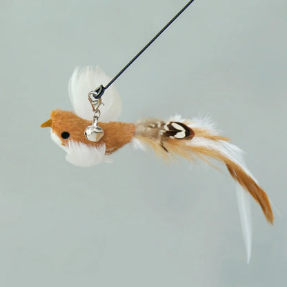Interactive Cat Wand Toy with Suction Cup and Bell - Smarsty