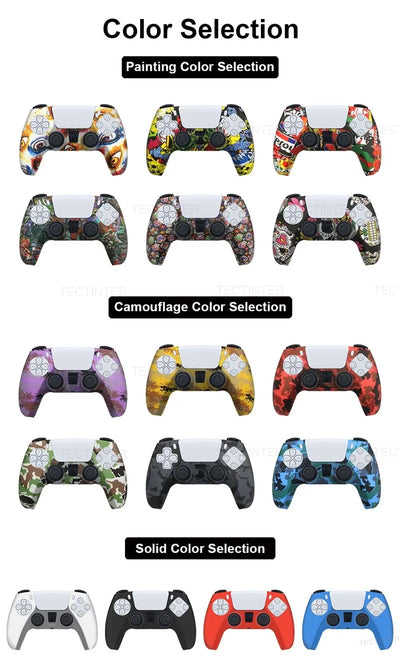 Silicone Protective Cover for PS5 Controller Anti-Slip Grip - Smarsty