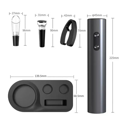 Automatic Electric Wine Bottle Opener for Effortless Cork Removal - Smarsty