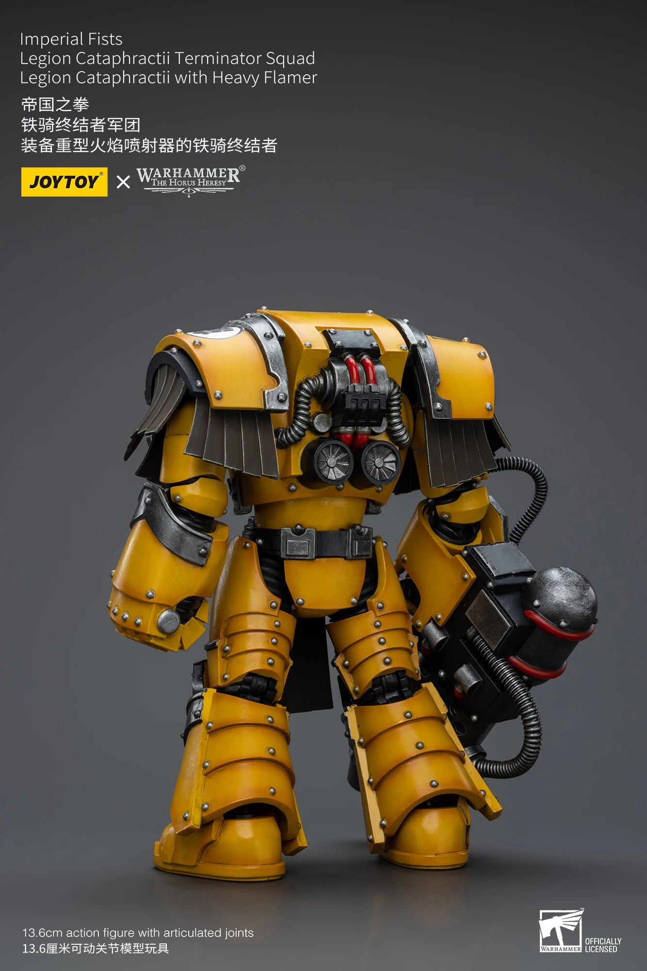 JOYTOY Warhammer 40k 1/18 Action Figures Anime 13.6cm Imperial Fists Legion Cataphractii Terminator Squad Collection Model Toys