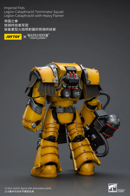 JOYTOY Warhammer 40k 1/18 Action Figures Anime 13.6cm Imperial Fists Legion Cataphractii Terminator Squad Collection Model Toys