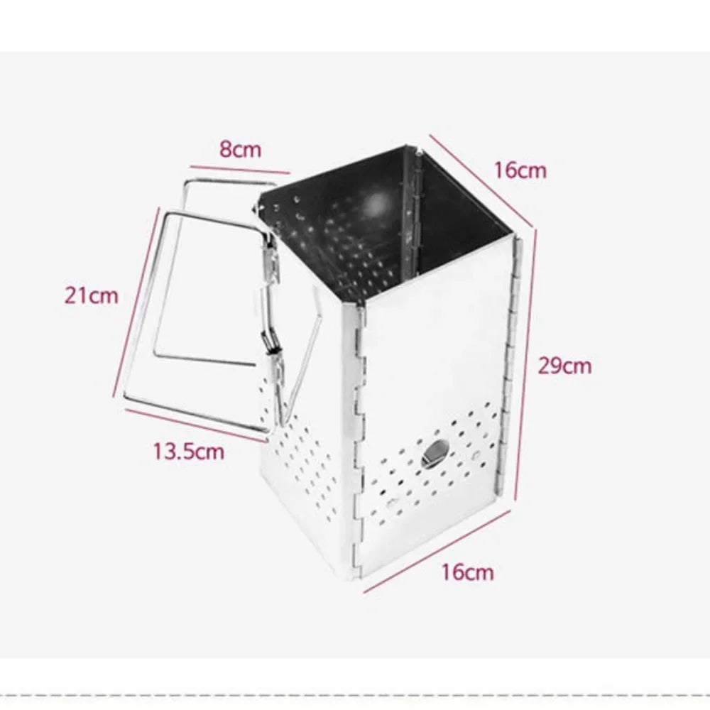 Portable Stainless Steel Charcoal Starter for Easy BBQ - Smarsty
